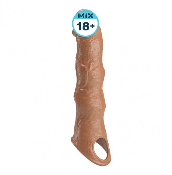 PRETTY LOVE - Ragna Extension Penis Sleeve (Brown Color)
